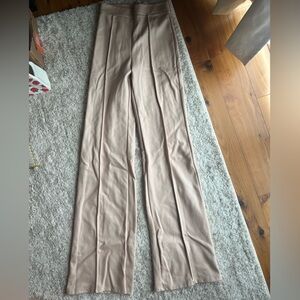 Faux leather trousers